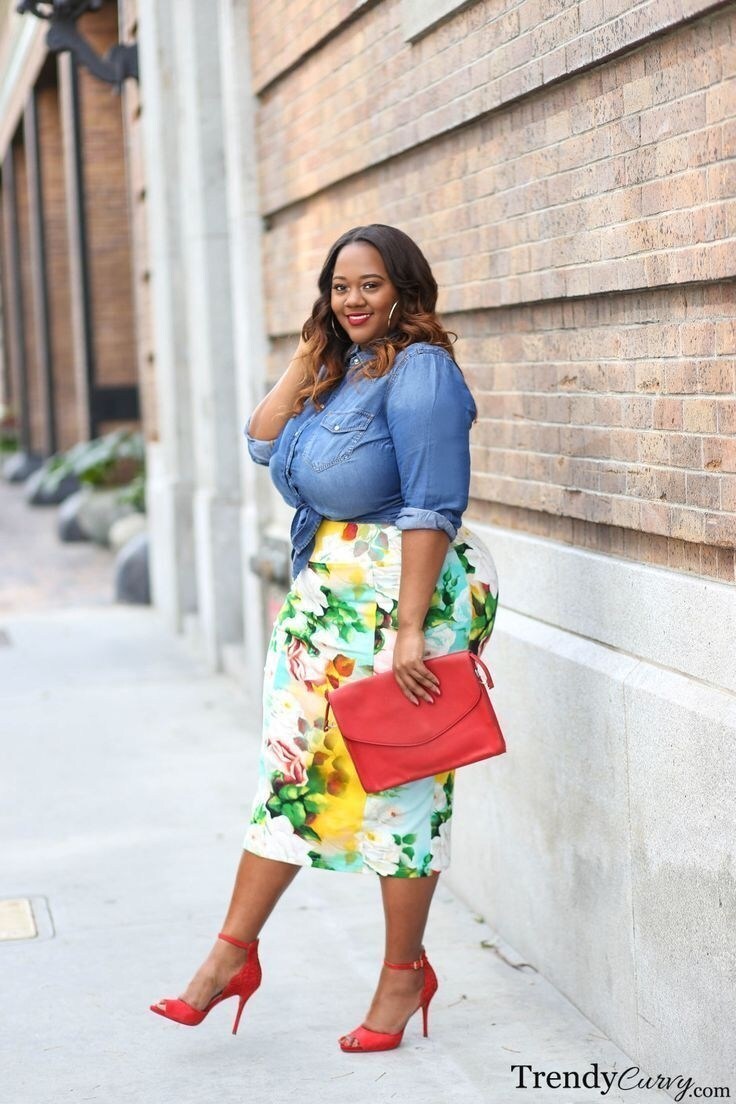 افكار لوك plus size للصيف 21