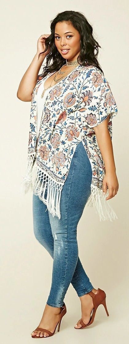 افكار لوك plus size للصيف 3