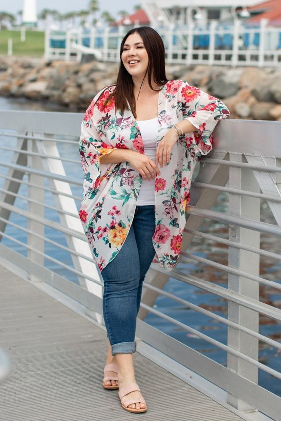 افكار لوك plus size للصيف 34