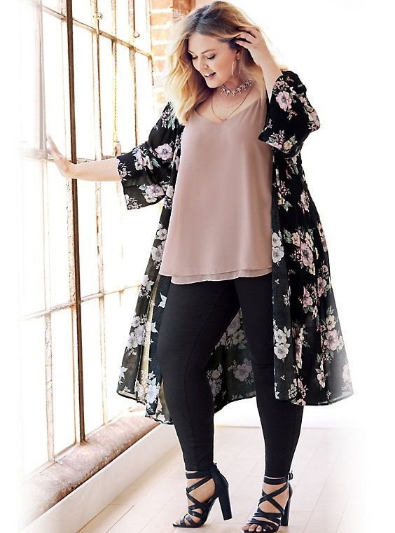 افكار لوك plus size للصيف 41