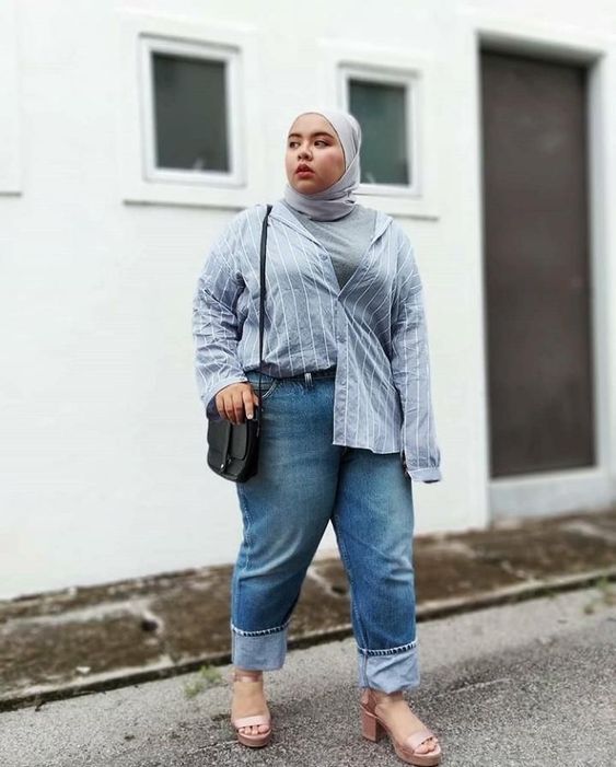 ستايلات plus size للمحجبات للصيف 11