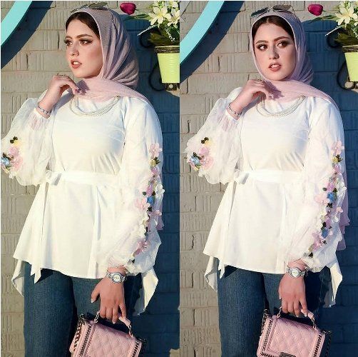 ستايلات plus size للمحجبات للصيف 8