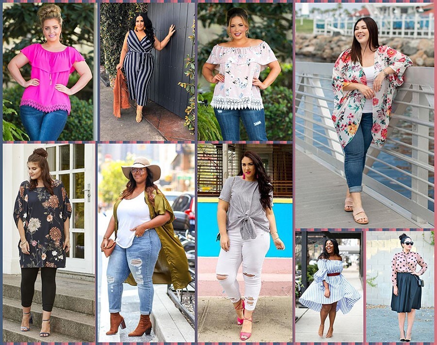 شوفي معانا بالصور افكار لوك Plus size للصيف