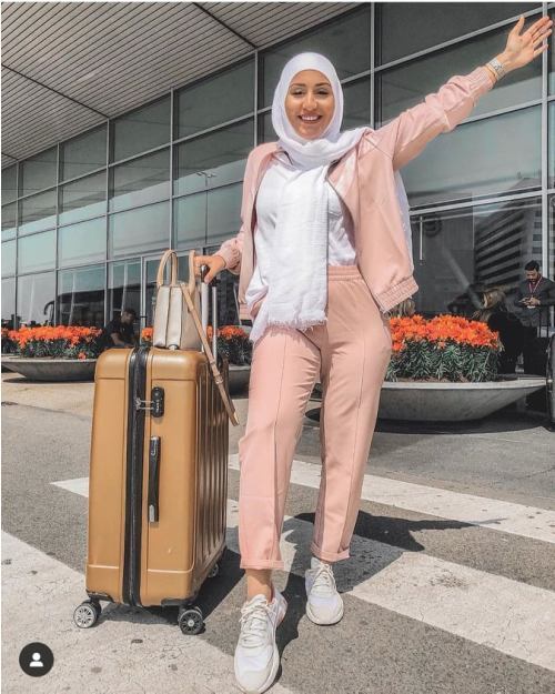 sporty casual hijab style