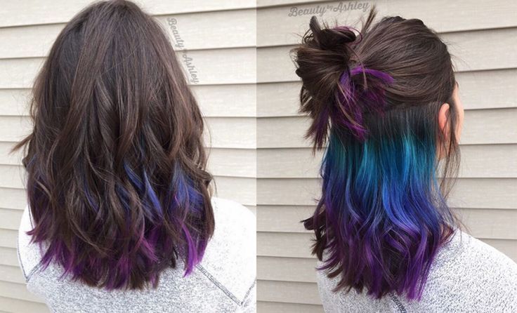 موضة ال hidden hair color 11