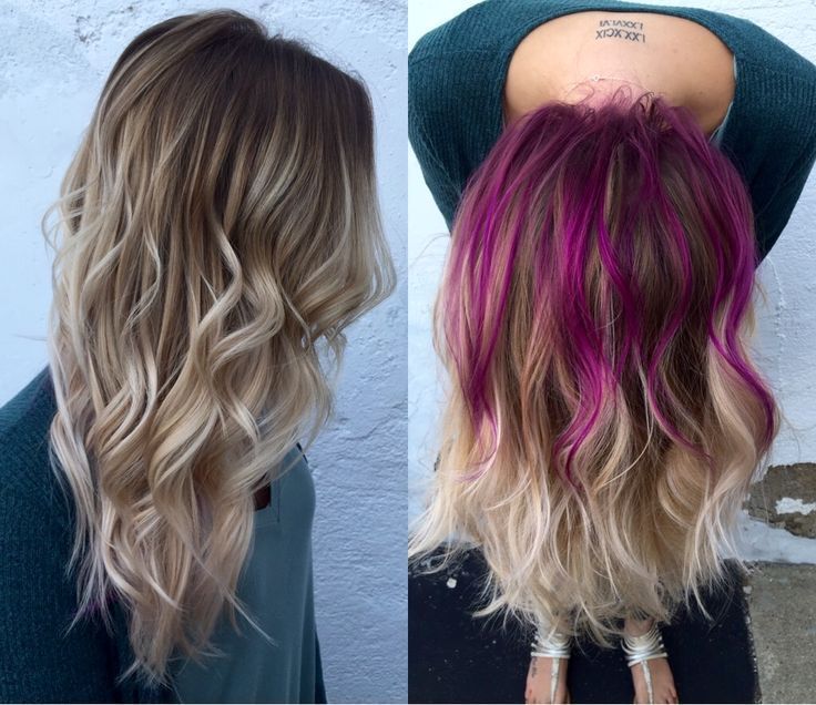 موضة ال hidden hair color 13