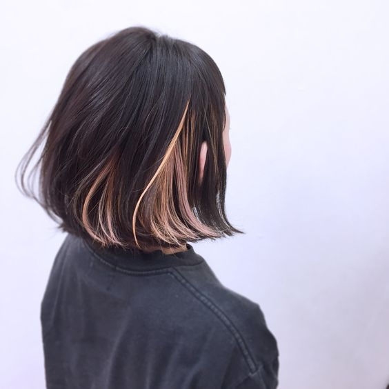 موضة ال hidden hair color 14