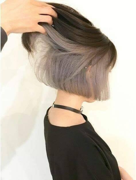 موضة ال hidden hair color 2