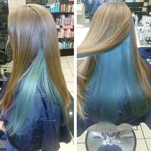 موضة ال hidden hair color 25