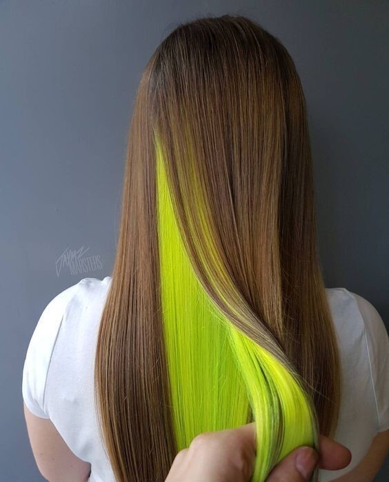 موضة ال hidden hair color 26