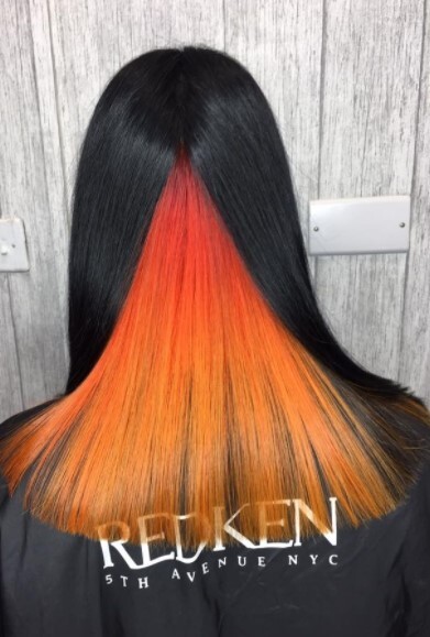 موضة ال hidden hair color 27