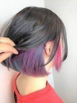 موضة ال hidden hair color 3