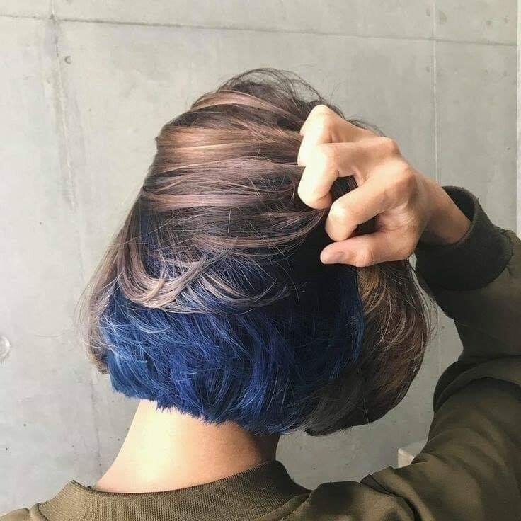 موضة ال hidden hair color 4
