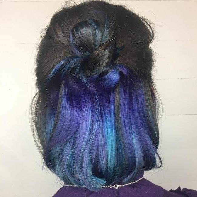 موضة ال hidden hair color 5