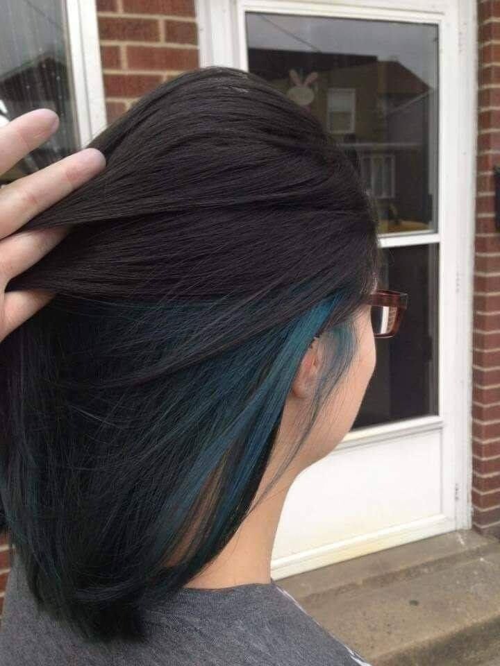 موضة ال hidden hair color 6