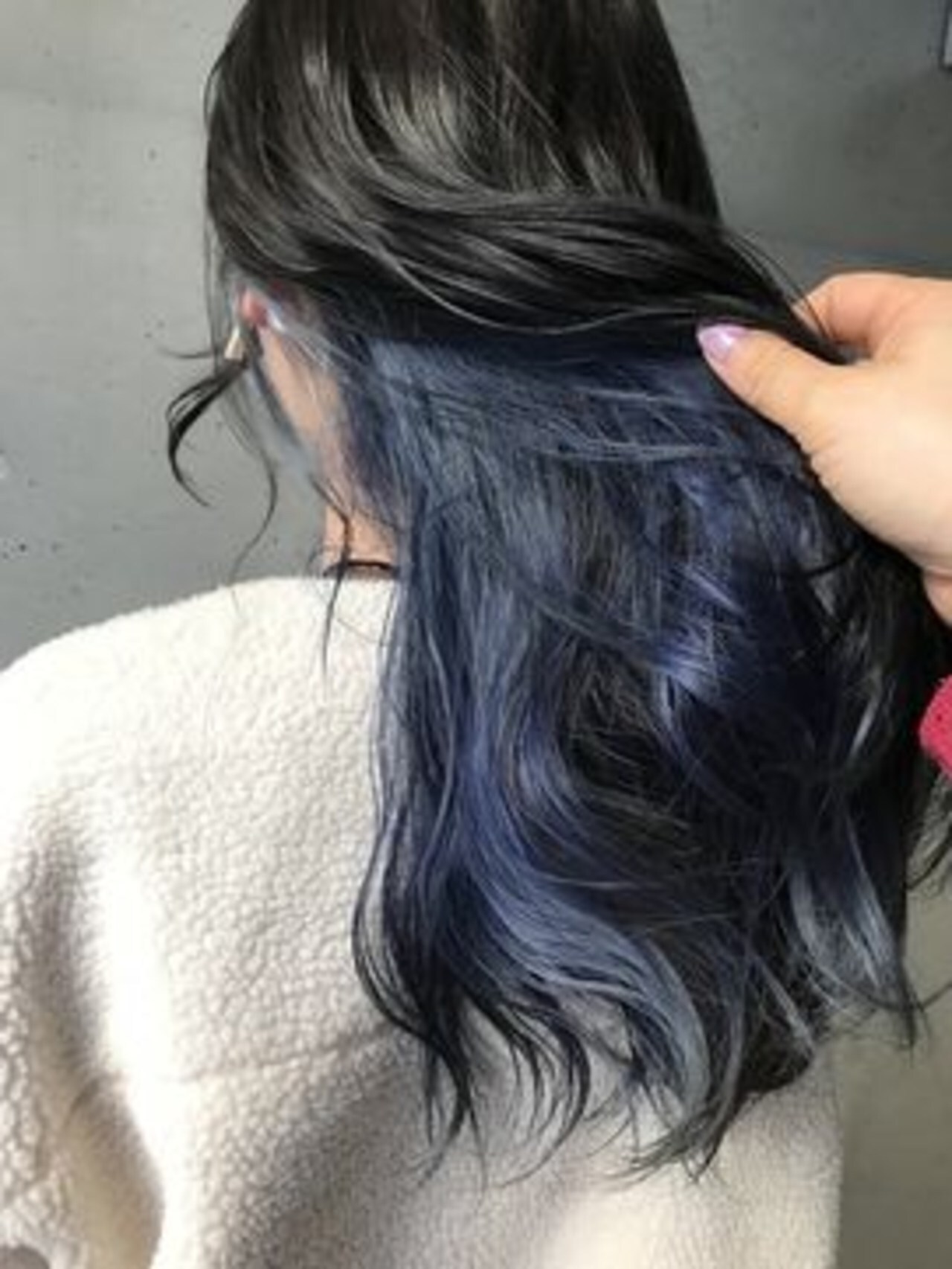 موضة ال hidden hair color 7