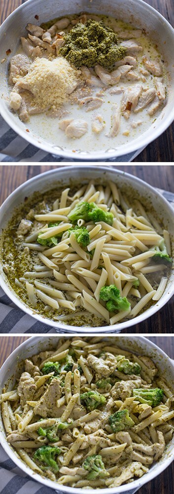 الباستا بصوص البيستو 3