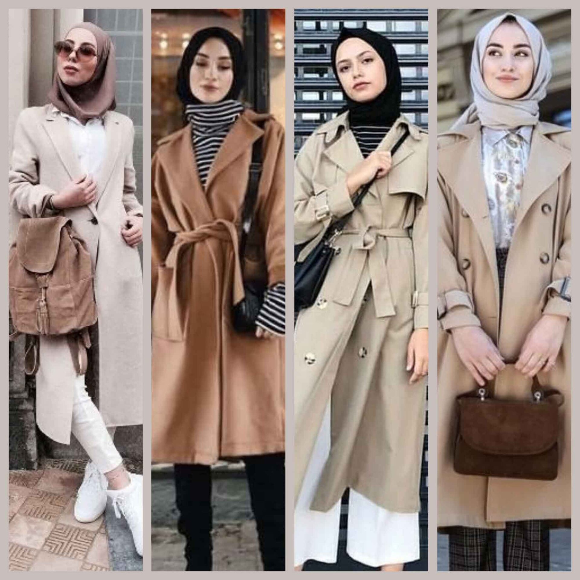 موضة الجاكيت الطويل  Long Coat للمحجبات في الخريف وأفكار إزاي تلبسيه