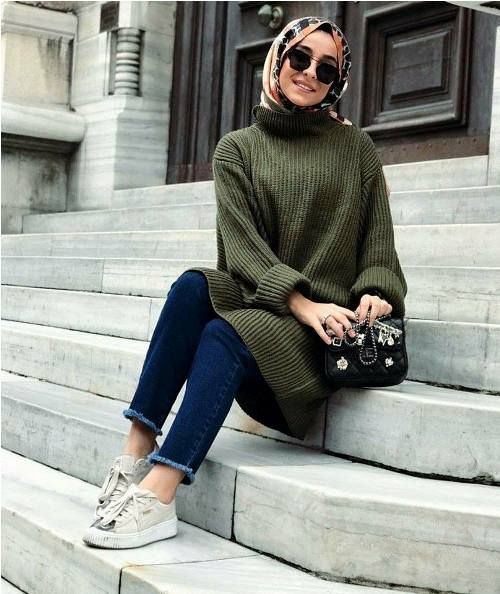 ستايلات للكارديجان والسويتر ال chunky 19