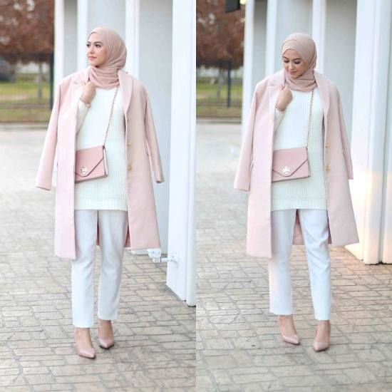 موضة المحجبات للشتاء بال candy colors 14