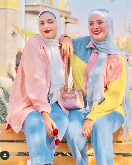 موضة المحجبات للشتاء بال candy colors 2
