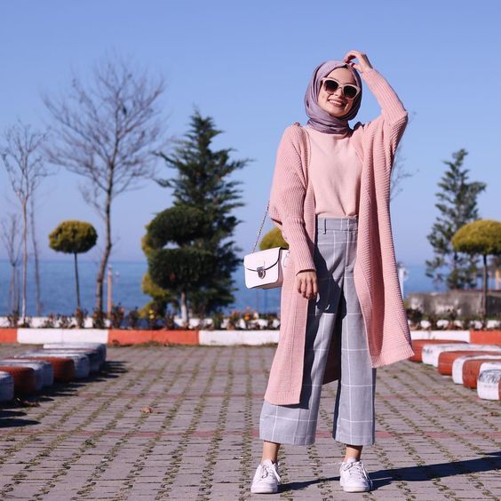موضة المحجبات للشتاء بال candy colors 22