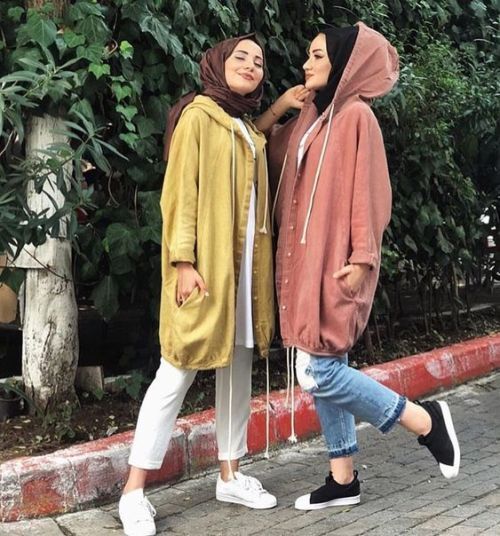 موضة المحجبات للشتاء بال candy colors 32