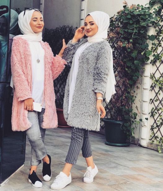 موضة المحجبات للشتاء بال candy colors 33