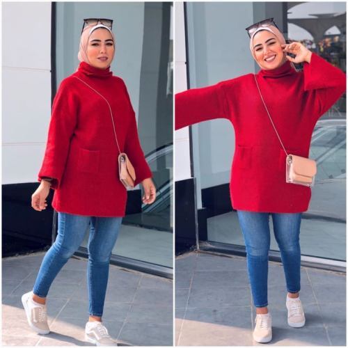 موضة المحجبات للشتاء بال candy colors 9