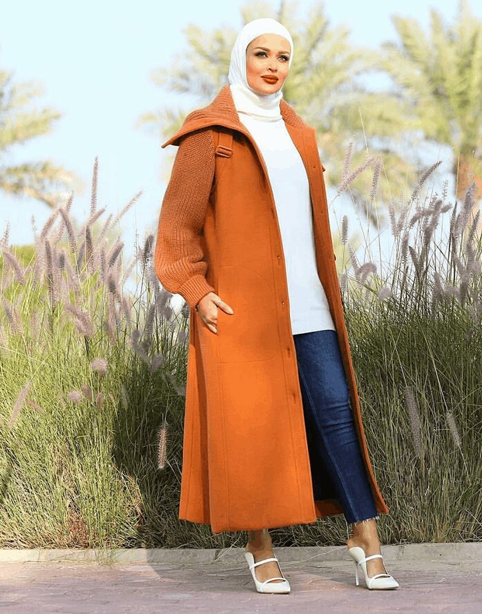 تنسيق البالطو الطويل في الشتا 17