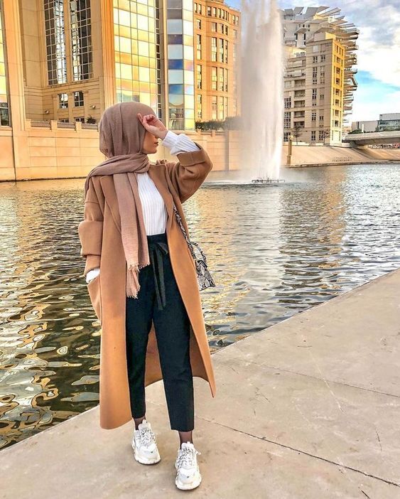 ستايلات محجبات باللون البني 12