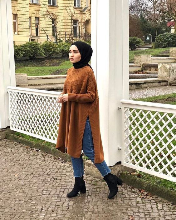 ستايلات محجبات باللون البني 17