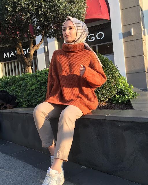 ستايلات محجبات باللون البني 26