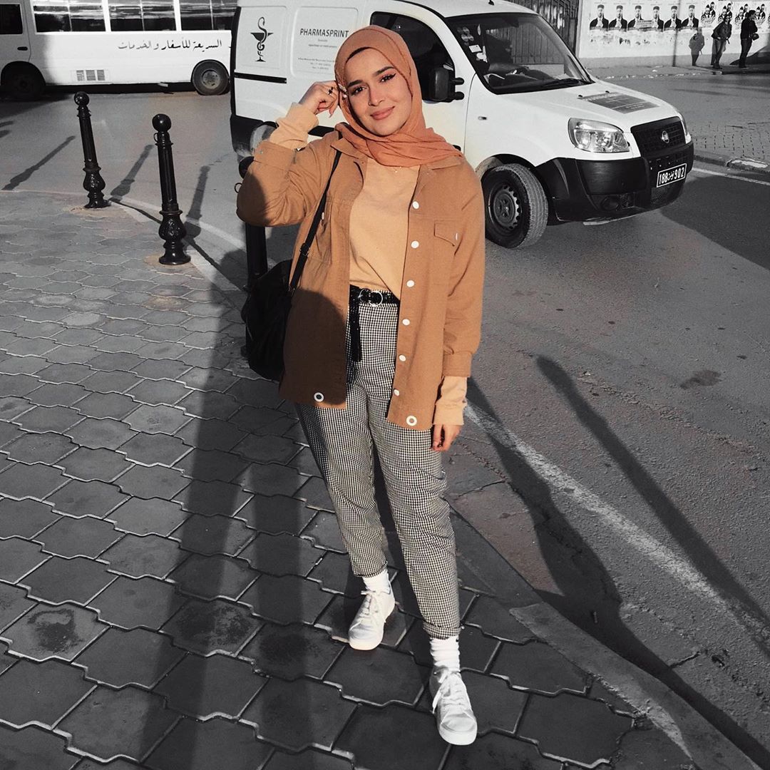 ستايلات محجبات باللون البني 6