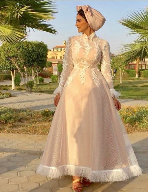 فساتين الخطوبة للمحجبات 19