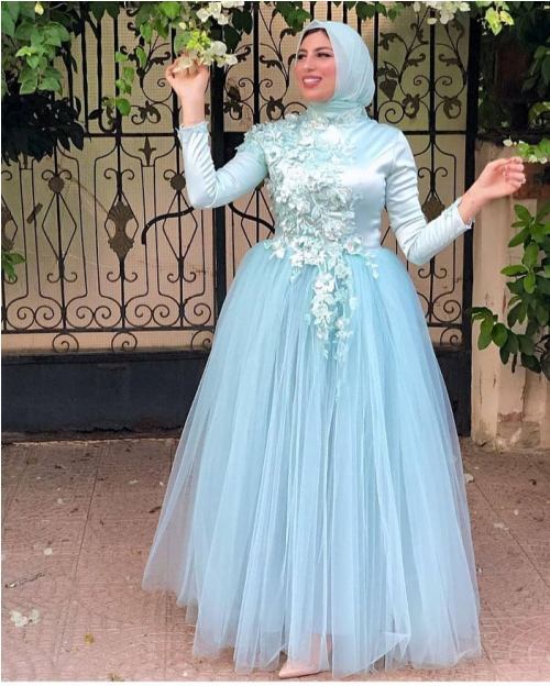 فساتين الخطوبة للمحجبات 20