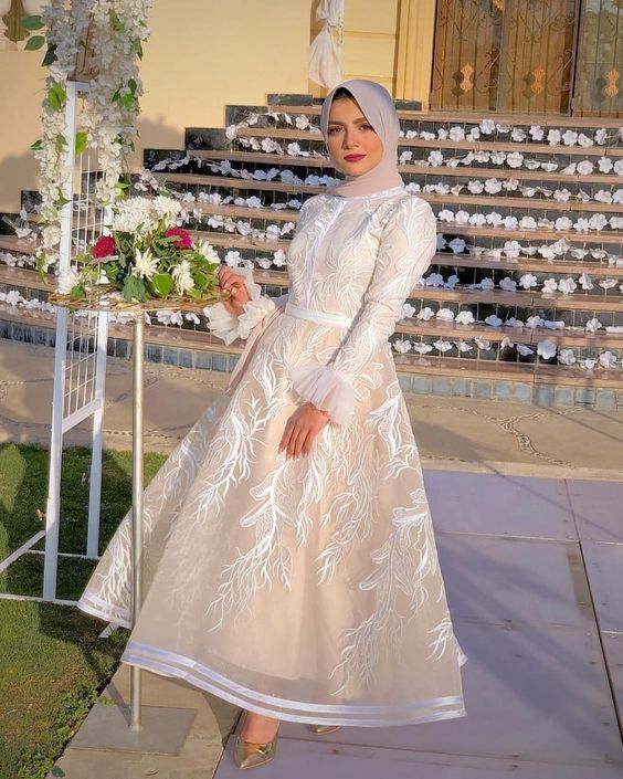 فساتين الخطوبة للمحجبات 26