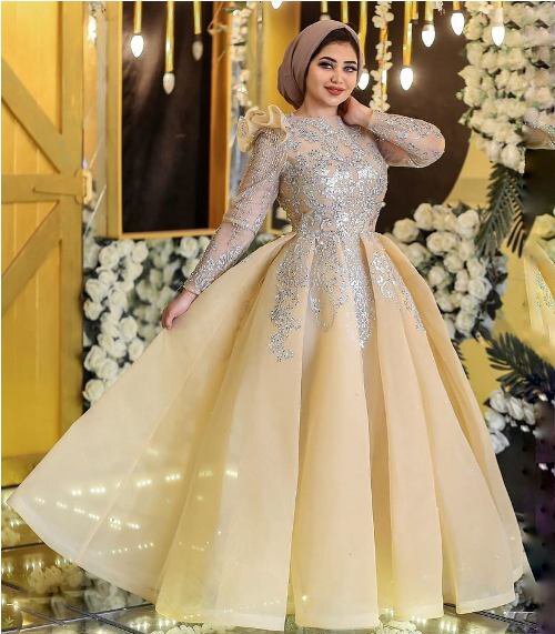 فساتين الخطوبة للمحجبات 5