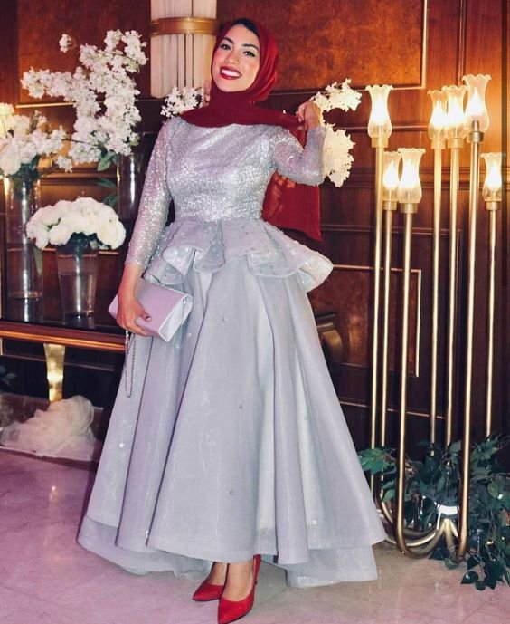 فساتين الخطوبة للمحجبات 6