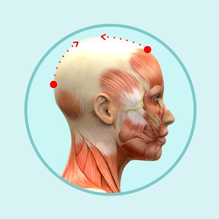 حركات مساج لعلاج التجاعيد 3