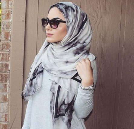 افكار ستايلات للحجاب المطبوع 23