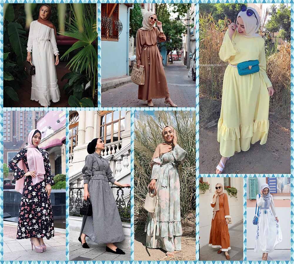 احدث تشكيلة فساتين صيفي للمحجبات