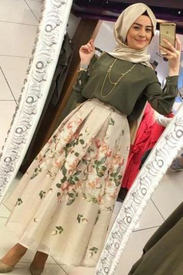 تنسيق لون الحجاب مع لبسك 13
