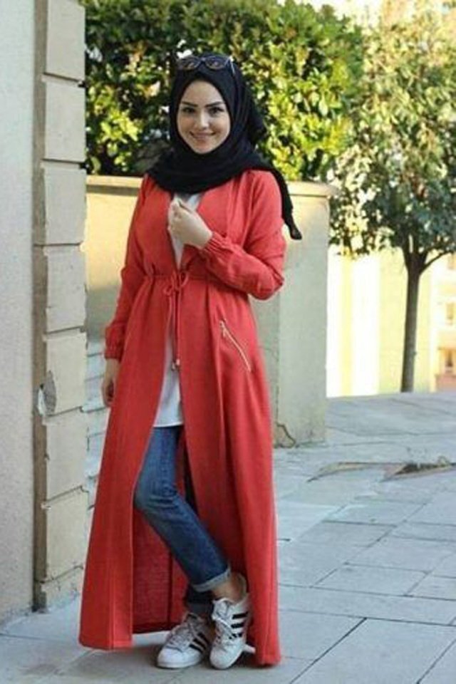 تنسيق لون الحجاب مع لبسك 31