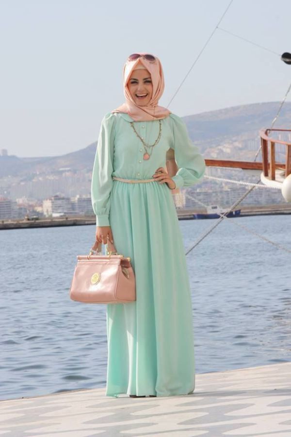 فساتين صيفي للمحجبات 24