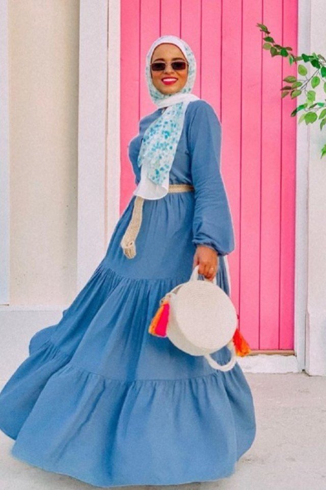 فساتين صيفي للمحجبات 30