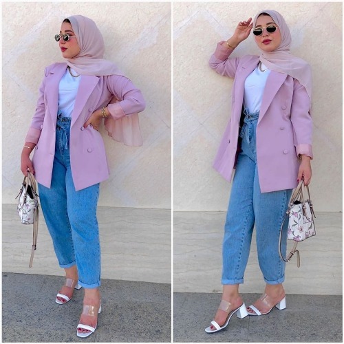 افكار لتنسيق ال slouchy pants مع الحجاب 16