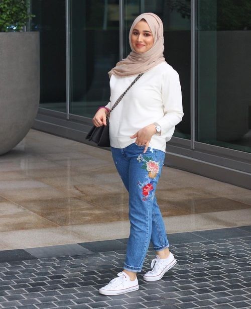 افكار لتنسيق ال slouchy pants مع الحجاب 23