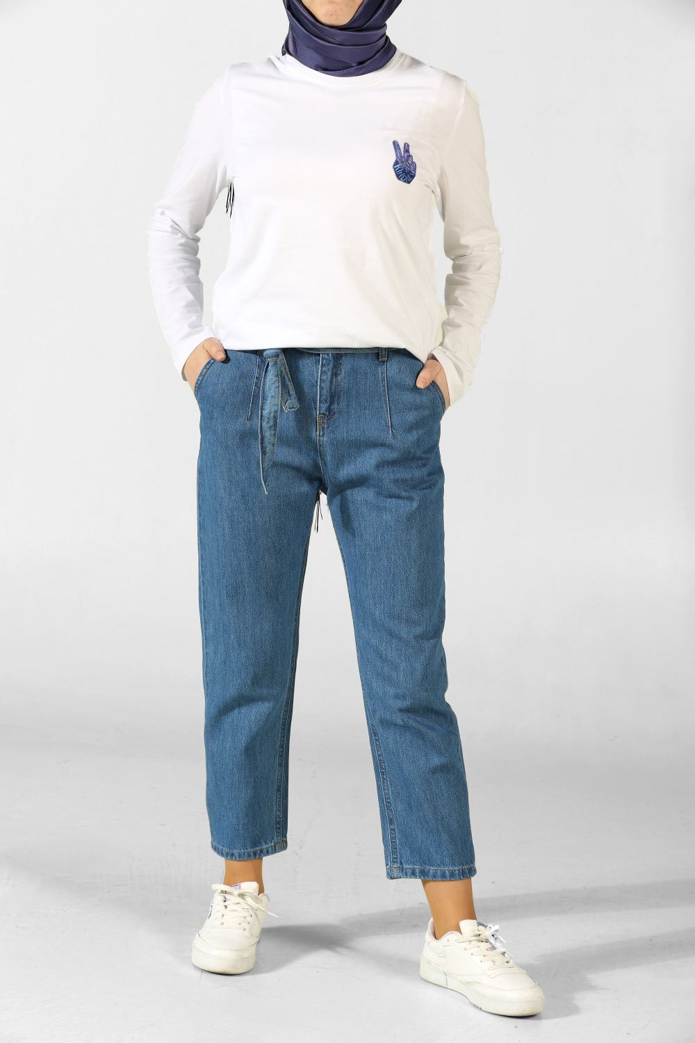 افكار لتنسيق ال slouchy pants مع الحجاب 34