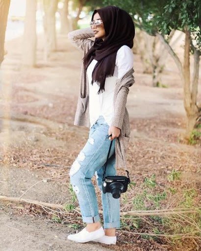 افكار لتنسيق ال slouchy pants مع الحجاب 36